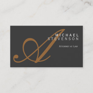 Trendy Cute Plain Chic Attorney Business Card