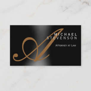 Trendy Cute Plain Chic Attorney Law Business Card