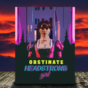 Trendy Cyberpunk Obstinate Headstrong Girl Postcard