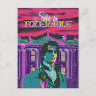 Trendy Cyberpunk She is Tolerable Mr Darcy Postcard