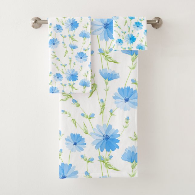 Trendy Daisy Floral      Bath Towel Set (Insitu)