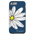 Trendy Daisy Floral Illustration Custom name