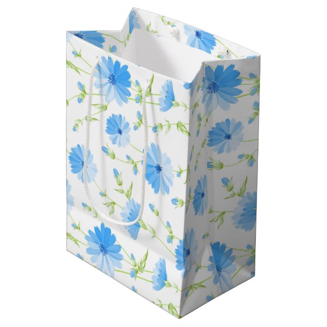 Trendy Daisy Floral     Large Gift Bag (Front Angled)