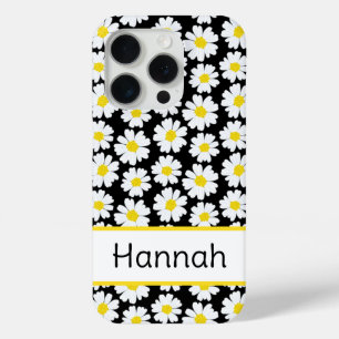 Trendy Daisy Pattern iPhone 15 Pro Case