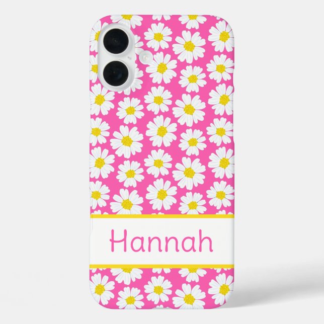 Trendy Daisy Pattern Case-Mate iPhone Case (Back)