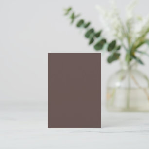 Trendy Dark Mocha Brown - Note Card