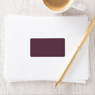 Trendy Dark Plum Brown - Address Labels