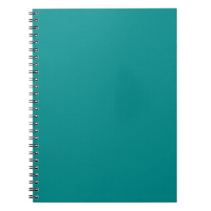 Trendy Deep Aqua Solid Colour Elegant Notebook