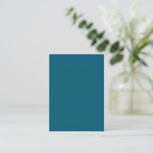 Trendy Deep Cyan - Note Card