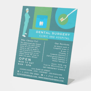 Trendy Dentist Design, Dentistry, Dentist Adver Pedestal Sign