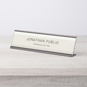 Trendy Design Elegant Pastel Colour Harmony Desk Name Plate