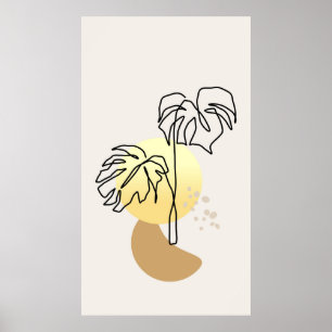 Trendy design poster
