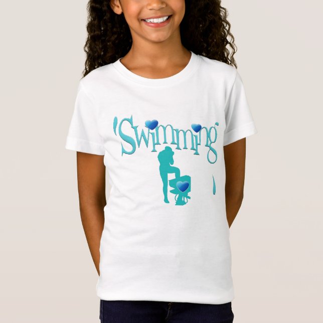 Trendy Design Swimming T-Shirt (Front)