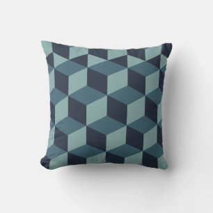 Trendy design vintage abstract colour block geome Cushion