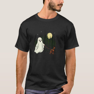 Trendy Dobermann Walking Ghost Halloween Funny Kid T-Shirt