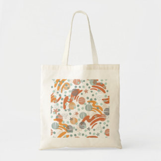 Trendy dots pattern tote bag