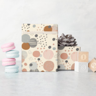 Trendy dots pattern wrapping paper