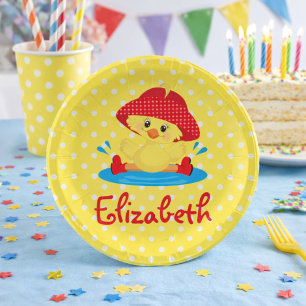 Trendy Duck  Paper Plate