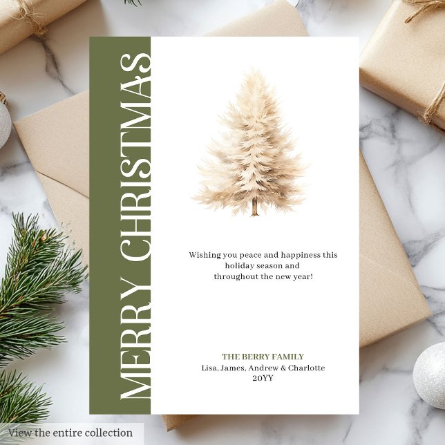 Trendy Earthy Colors Holiday Greeting Template (Trendy Earthy Colors Holiday Greeting Template)