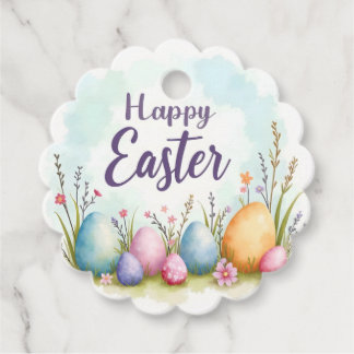 Trendy Easter Eggs Beautiful Collection Favour Tags