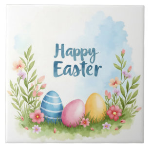 Trendy Easter Eggs Beautiful Collection Tile
