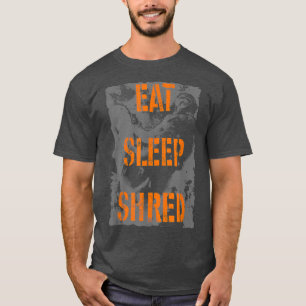 Trendy Eat Sleep Shred Snowboard Poster T-Shirt