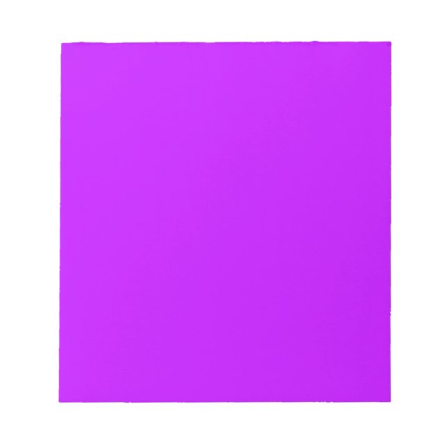 Trendy Electric Purple Solid Colour | Classic Notepad (Front)