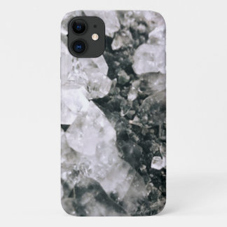 Trendy Elegant Black White Stone Crystal Geode Case-Mate iPhone Case