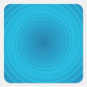 Trendy Elegant Blue Colour Blank Template Custom Square Sticker