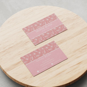 Trendy & Elegant   Bold Stylish Floral  Business Card