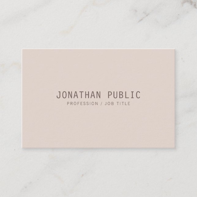 Trendy Elegant Colours Creative Template Modern To Business Card (Front)