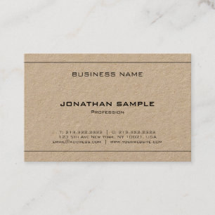 Trendy Elegant Design Modern Minimalist Plain Luxe Business Card