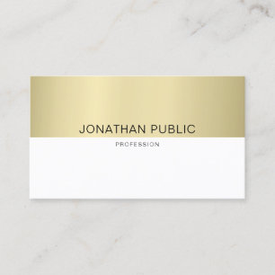 Trendy Elegant Design Modern Simple Plain Luxury Business Card