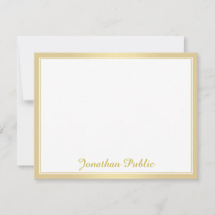 Trendy Elegant Gold Handwritten Script Template