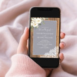 Trendy Elegant Grey Rustic Wood Script Wedding Inv Invitation<br><div class="desc">Ooh, we're so happy with this trendy light grey, rustic wedding photo invitation! It wasn't easy coming up with a rustic light grey design that we felt met our aesthetic demands, but then we did it, and now we're in love! Part of a wedding suite that we hope you love...</div>