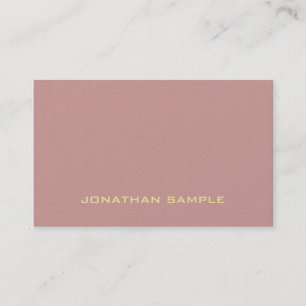 Trendy Elegant Minimalist Artistic Plain Luxury Business Card
