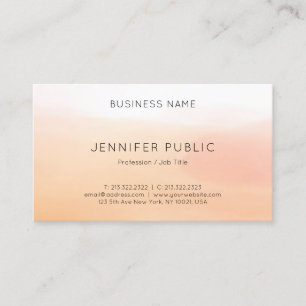 Trendy Elegant Modern Minimalist Template Business Card