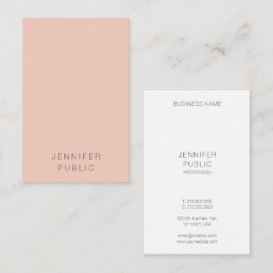 Trendy Elegant Modern Minimalist Vertical Template Business Card