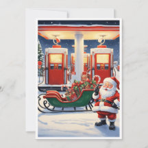 Trendy Elegant Modern Non Photo Santa Claus