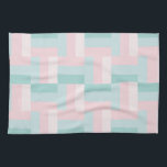 Trendy Elegant Pink Blue Green Pastel Colours Tea Towel<br><div class="desc">Trendy Elegant Pink Blue Green Pastel Colours Pattern Template Kitchen Towel.</div>