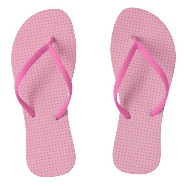 Trendy Elegant Pink Red Colour Modern Template Jandals (Footbed)