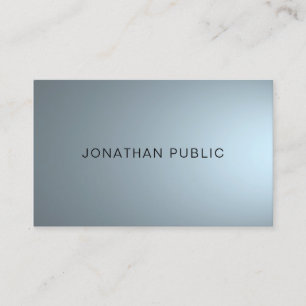 Trendy Elegant Professional Design Modern Plain Business Card