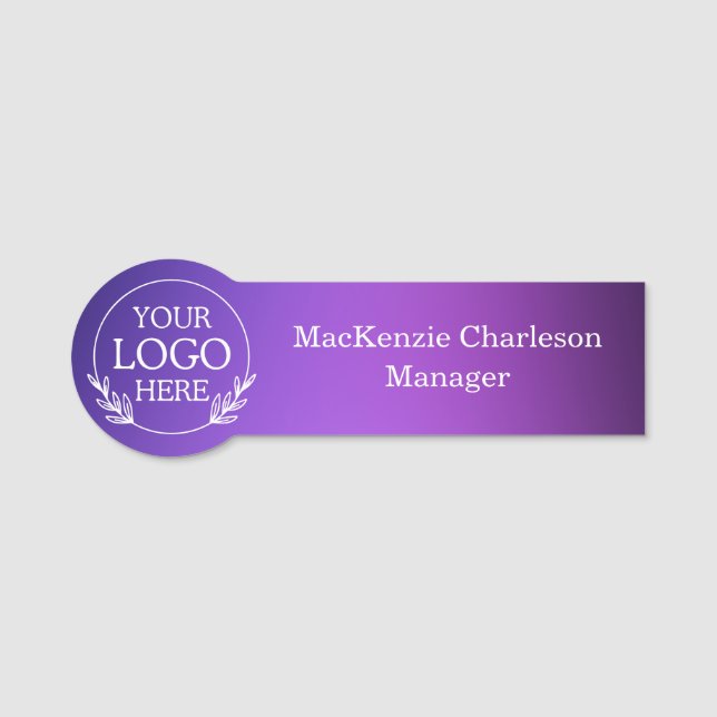 Trendy Elegant Professional Desk or Uniform Badge (Front)
