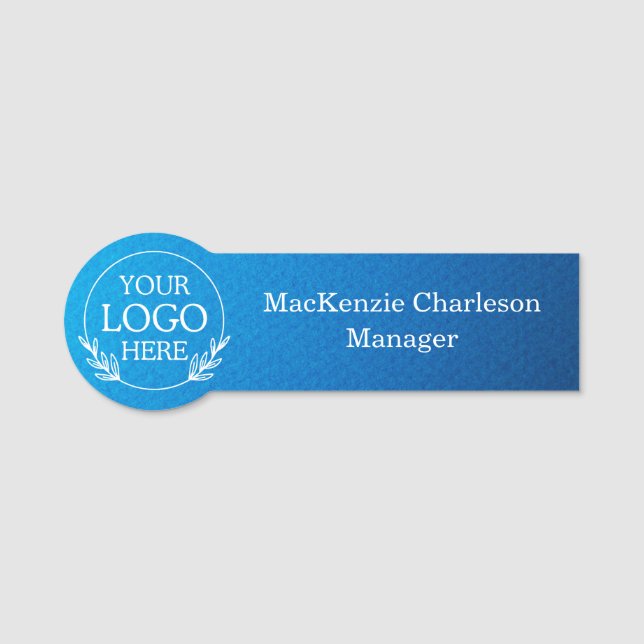 Trendy Elegant Professional Desk or Uniform Badge (Front)