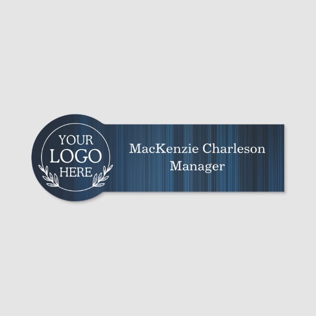 Trendy Elegant Professional Desk or Uniform Badge (Front)