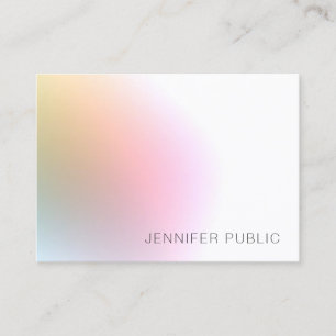 Trendy Elegant Professional Modern Colourful Business Card