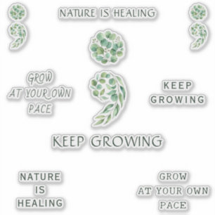 Trendy Encouraging Semicolon Positive Planner Pack