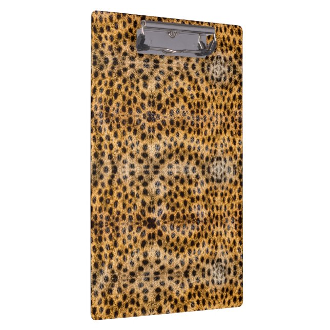 Trendy Exotic Cheetah Fur Pattern Animal Print Clipboard (Right)