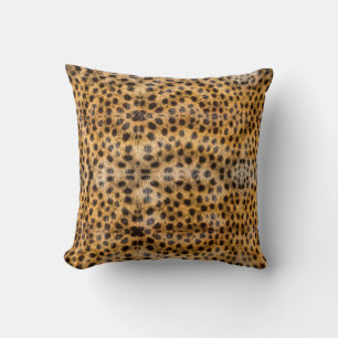 Trendy Exotic Cheetah Fur Pattern Animal Print Cushion
