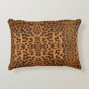 Trendy Exotic Jaguar Fur Pattern Animal Print Decorative Cushion